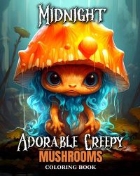 Cover image for Midnight Adorable Creepy Mushrooms