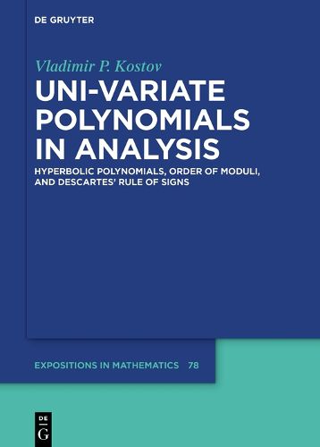 Cover image for Uni-variate Polynomials in Analysis