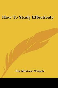 Cover image for How to Study Effectively