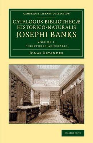 Cover image for Catalogus bibliothecae historico-naturalis Josephi Banks