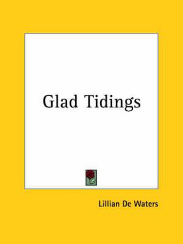 Cover image for Glad Tidings (1909)