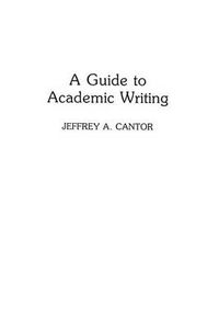 Cover image for A Guide to Academic Writing