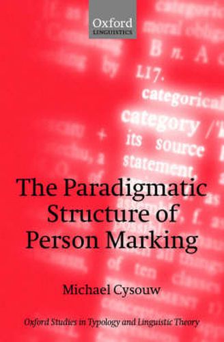 Cover image for The Paradigmatic Structure of Person Marking