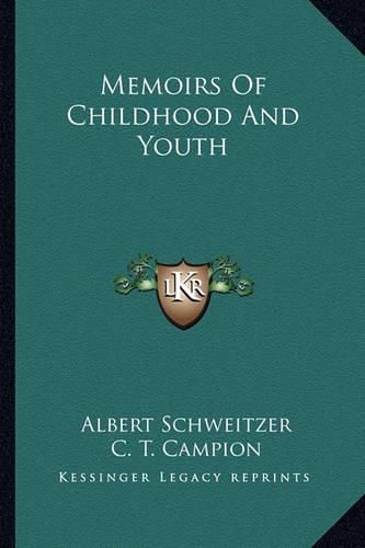 Memoirs of Childhood and Youth