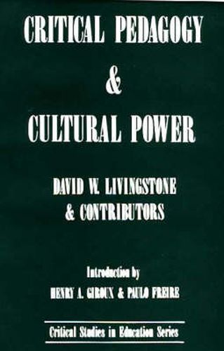 Cover image for Critical Pedagogy and Cultural Power