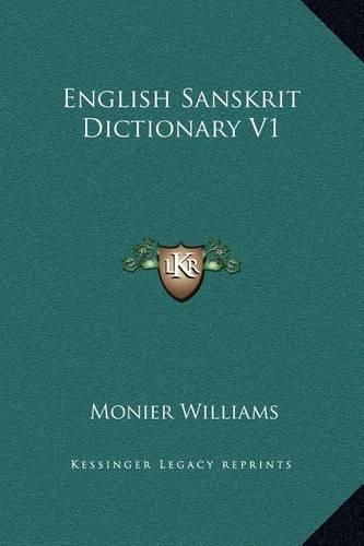 Cover image for English Sanskrit Dictionary V1