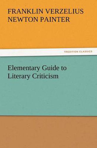 Cover image for Elementary Guide to Literary Criticism