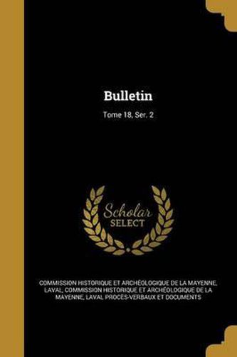 Cover image for Bulletin; Tome 18, Ser. 2