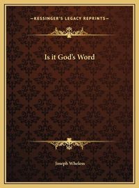 Cover image for Is It God's Word