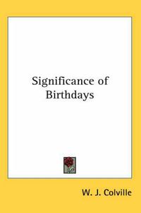 Cover image for Significance of Birthdays