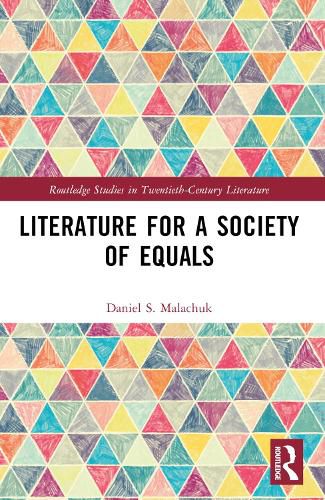 Cover image for Literature for a Society of Equals