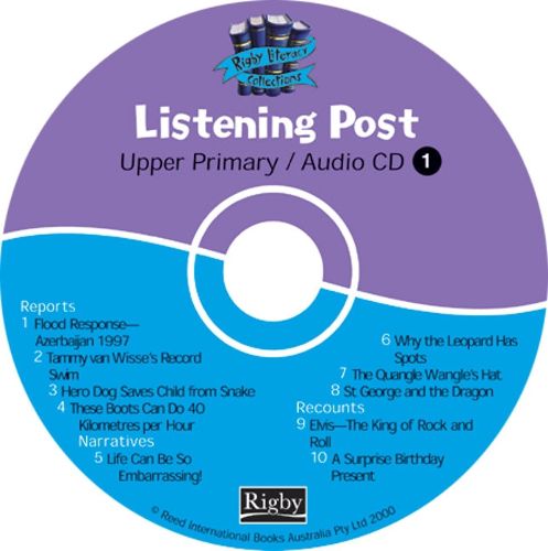 Cover image for Rigby Literacy Collections Upper Primary Listening Post CD & Blackline Master Pack