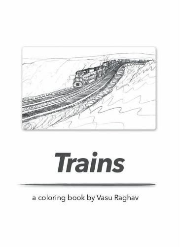 Cover image for Trains: a coloring book