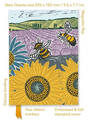 Cover image for Kate Heiss: Sunflower Fields (Foiled Quarto Journal)