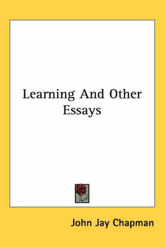 Cover image for Learning and Other Essays