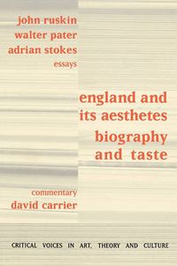 Cover image for England and its Aesthetes: Biography and Taste
