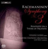 Cover image for Rachmaninov Rhapsody On A Theme Of Paganini Symphony No 3