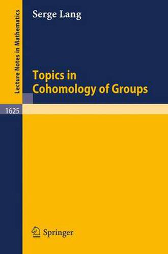 Cover image for Topics in Cohomology of Groups