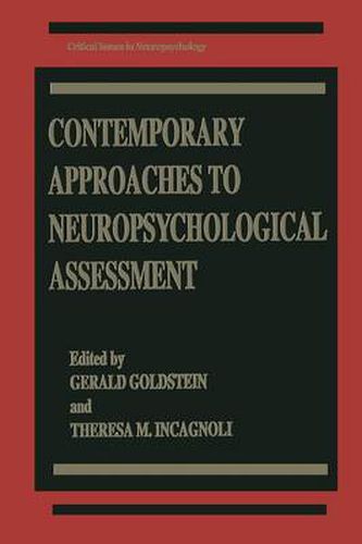 Cover image for Contemporary Approaches to Neuropsychological Assessment