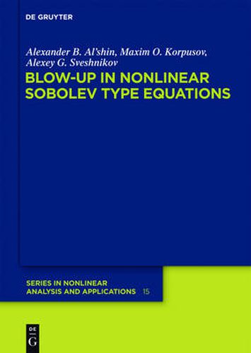 Cover image for Blow-up in Nonlinear Sobolev Type Equations