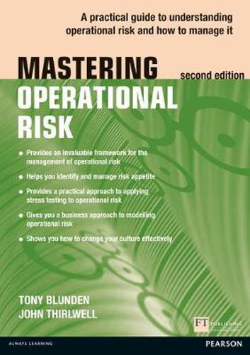 Cover image for Mastering Operational Risk: A practical guide to understanding operational risk and how to manage it