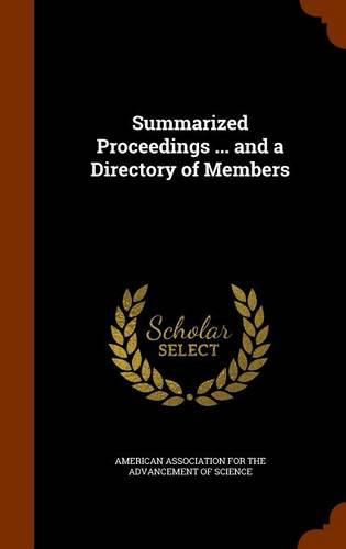 Cover image for Summarized Proceedings ... and a Directory of Members