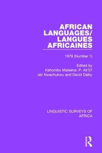 Cover image for African Languages/Langues Africaines: Volume 5 (1) 1979