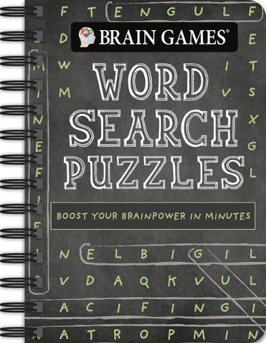 Cover image for Brain Games - To Go - Word Search Puzzles (Chalkboard)