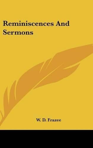 Cover image for Reminiscences and Sermons