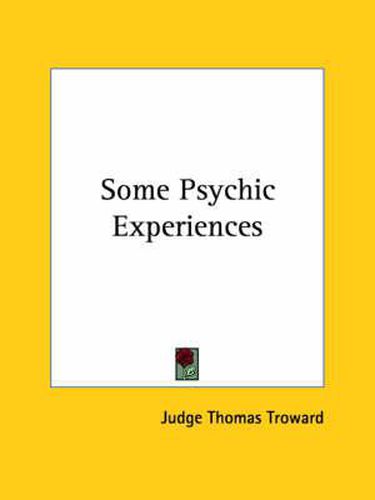 Cover image for Some Psychic Experiences