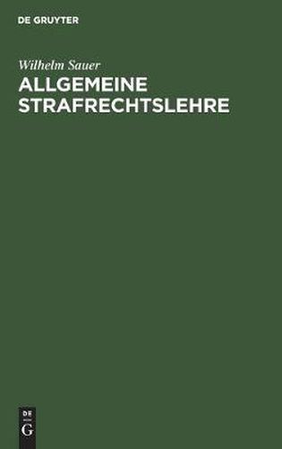 Allgemeine Strafrechtslehre