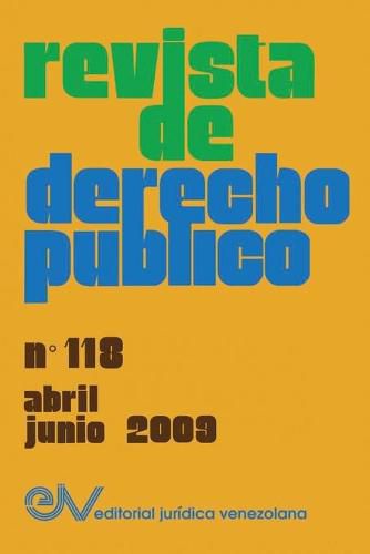 Cover image for REVISTA DE DERECHO PUBLICO (Venezuela), No. 118, abril-junio 2009