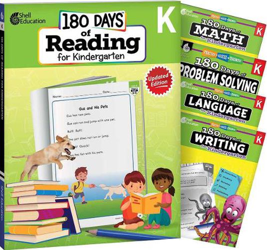180 Days (TM): Reading, Math, Language, Writing, & Problem Solving for Kindergarten: 5-Book Set