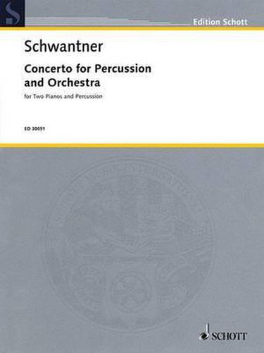 Cover image for Percussion Concerto: For Two Pianos and Percussion