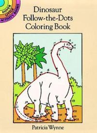 Cover image for Dinosaur Follow-the-dots Coloring Book