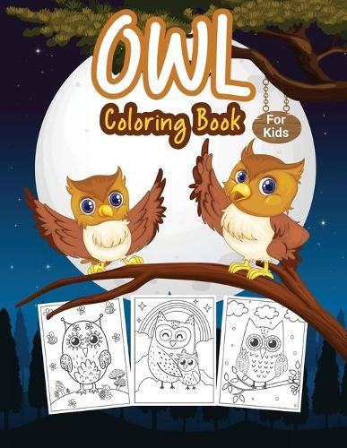 Cover image for Owl Coloring Book for Kids