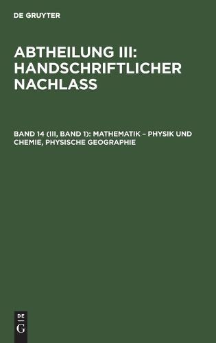 Cover image for Mathematik - Physik Und Chemie, Physische Geographie