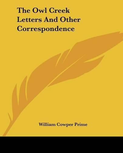 Cover image for The Owl Creek Letters and Other Correspondence