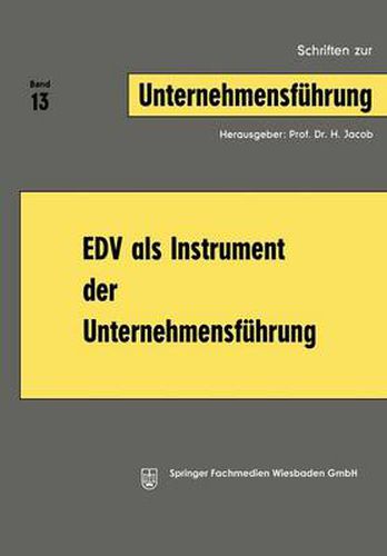 Cover image for Edv ALS Instrument Der Unternehmensfuhrung