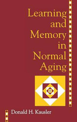 Cover image for Learning and Memory in Normal Aging