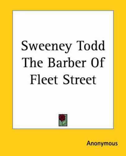 Cover image for Sweeney Todd The Barber Of Fleet Street