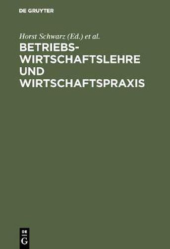 Cover image for Betriebswirtschaftslehre und Wirtschaftspraxis