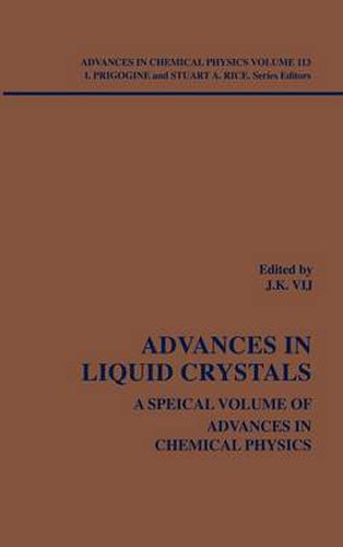 Cover image for Advances in Liquid Crystals: A Special Volume