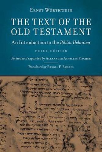 Cover image for Text of the Old Testament: An Introduction to the Biblia Hebraica