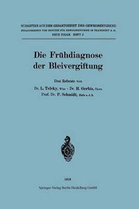 Cover image for Die Fruhdiagnose Der Bleivergiftung