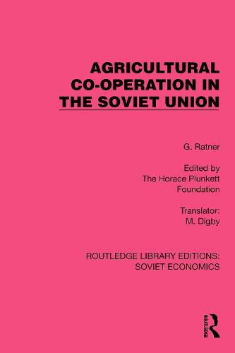 Cover image for Agricultural Co-operation in the Soviet Union