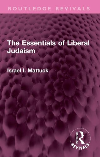 Cover image for The Essentials of Liberal Judaism