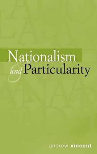 Cover image for Nationalism and Particularity