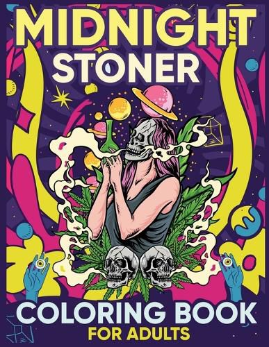 Cover image for Midnight Stoner Coloring Book for Adults