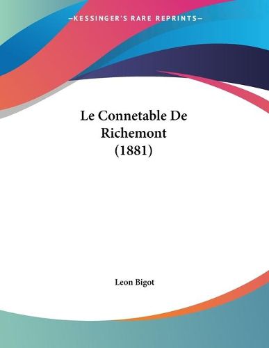 Cover image for Le Connetable de Richemont (1881)